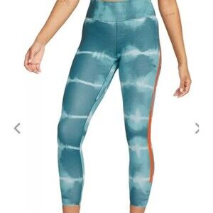 NWOT Nike Womens Dri-FIT One Luxe Mid-Rise Printed Training Leggings Size Small